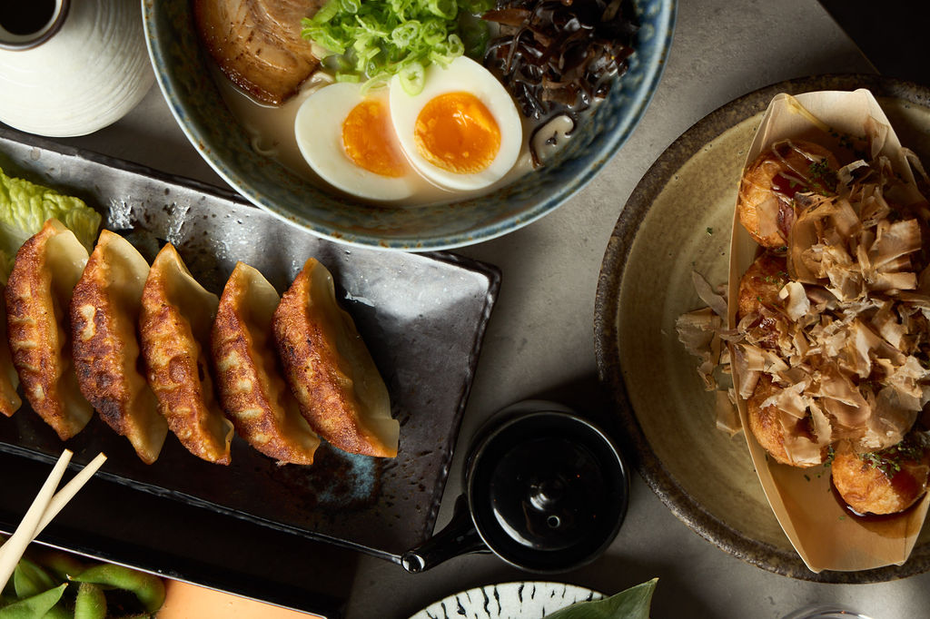 Ramen with chashu pork and nori garnish
